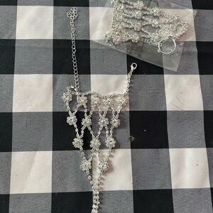 Dazzling Silver Floral Bracelet